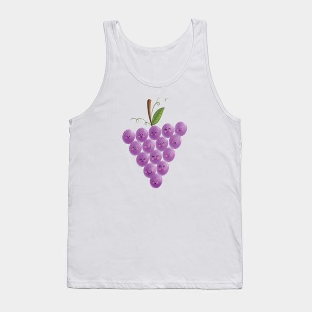 Purple Grapes Tank Top by The Pretty Pink Studio